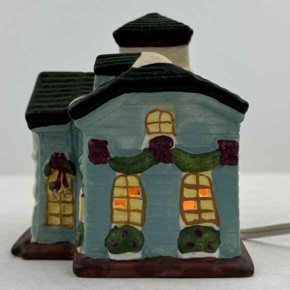 Vintage 1998 Dickens Collectables Sugar Creek County Cafe Porcelain Light 4.25" - Picture 5 of 16